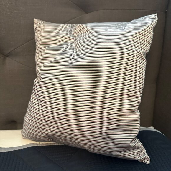 Lauren Ralph Lauren Square Decorative Stripe Throw Pillow Multi Stripe 14x12" - Picture 1 of 5